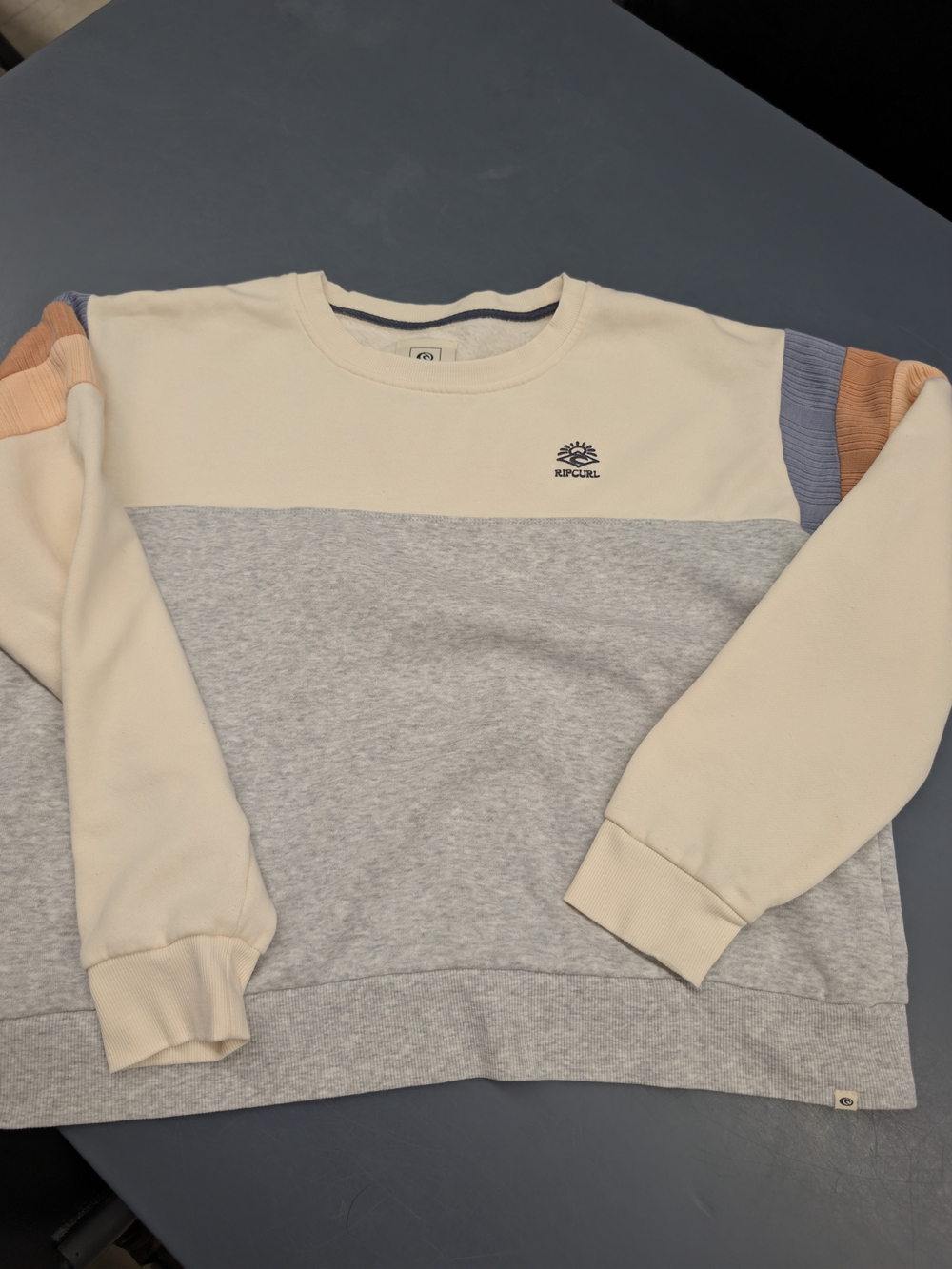Rip Curl Colorblock Melting Crewneck Pullover Sweatshirt Size M